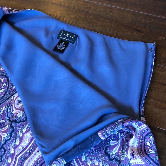 INC Silk Asymmetrical Skirt - Picture 3 of 3